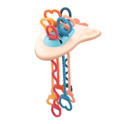 Teething Pain Relief Rattle Bell Toys Sensory Enlightenment Baby Teether Gift