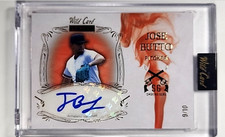 2024 Wild Card MATTE Smoking Guns White Orange Jose Butto /10 Auto Autograph