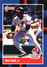 1988 Leaf Mel Hall #109 Cleveland Indians