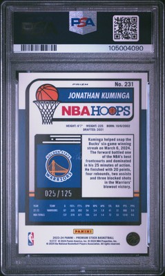2023-24 Panini Nba Hoops Premium Stock - Jonathan Kuminga #231 