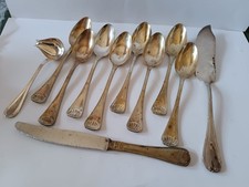 Lotto di posate spaiate placcate argento con punzoni vari