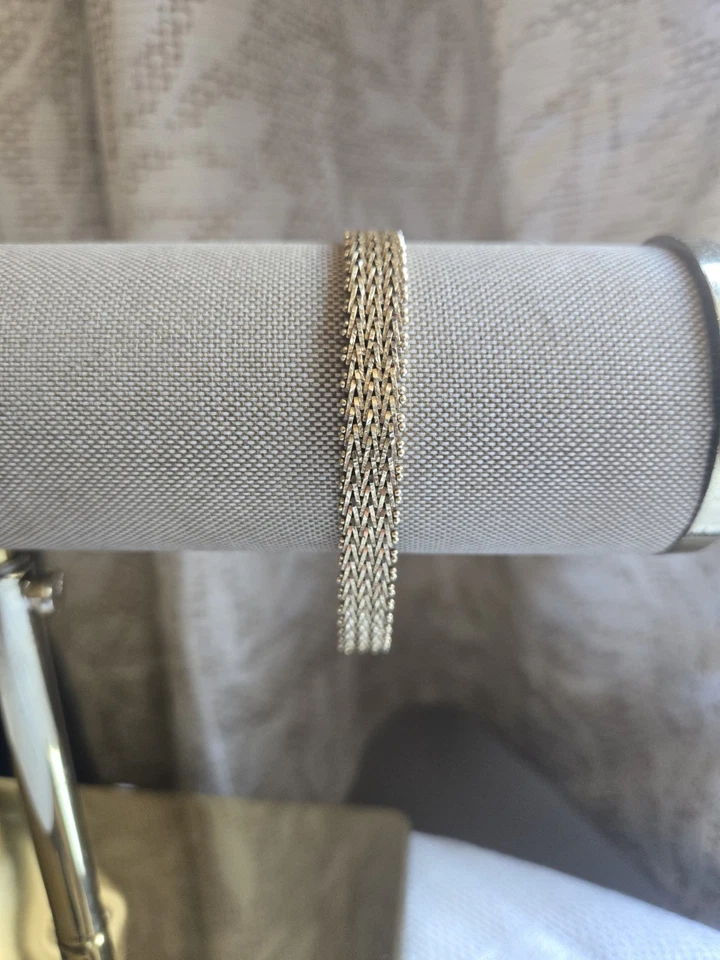 Pulsera de cadena veronesa chapada en oro de 18 quilates Foto 2 de 4