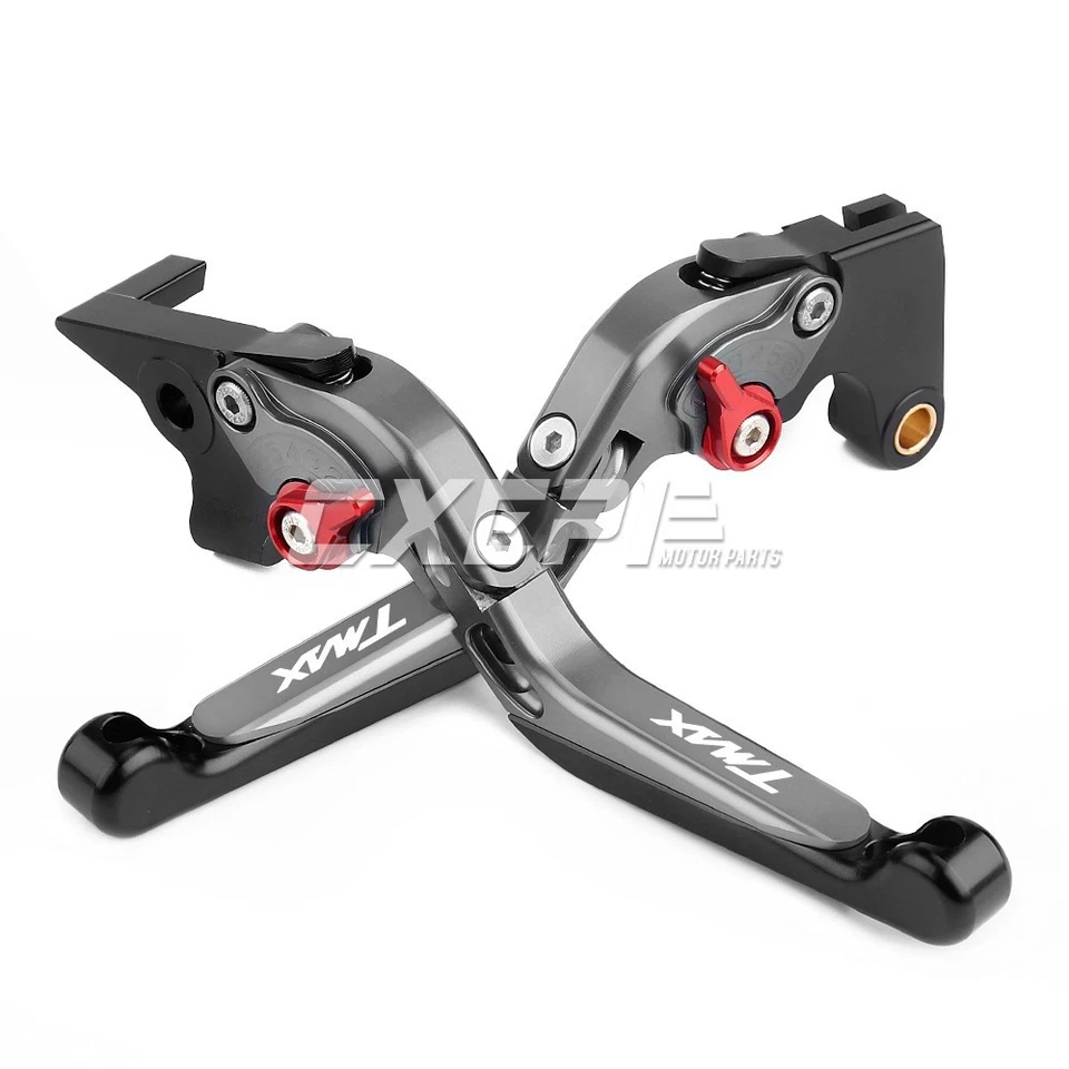 Leva frizione freno Regolabili Pieghevoli Moto Per YAMAHA T-MAX TMAX 500 530 560 - Immagine 4 di 4