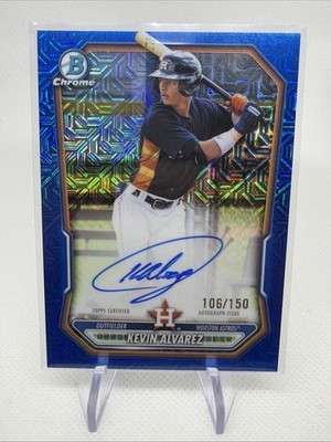 Topps 2026 Bowman Chrome Kevin Alvarez Mojo Blue Refractor Auto /150 #BMA-KA