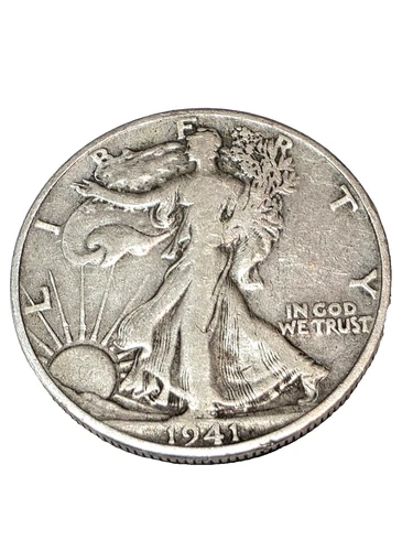 1941 S 50C Walking Liberty Half * FREE SHIPPING *