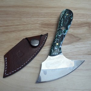 Chartermade Pattern leather Knife - limited edition Handles - N690 Steel