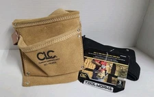 CLC Work Gear Suede Leather Carpenter Bag 3 Pocket 2 Loop Nail & Tool Bag PK489X