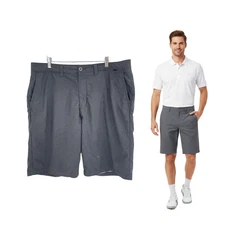 Travis Mathew Shorts Men 38 Gray 10” Inseam Golf Nylon Performance 72875-00