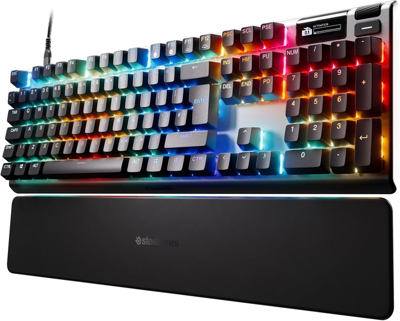 Steelseries Apex Gaming Keyboard Hypermagnetic Mechanical RGB Backlit Wired USB