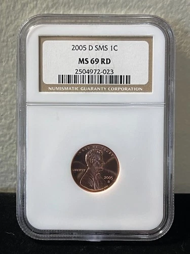RARE 2005 D Lincoln Cent NGC MS69 RD SMS (Satin Finish) SPOTLESS-(bin4532S)