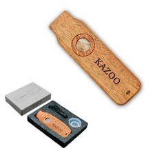 Wood Kazoos,Kazoo Musical Instruments with 10 Membranes,Beginners of Style 3
