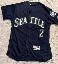 Jean Segura #2 Seattle Mariners Majestic Flex Base Jersey Size 40 - lightly used