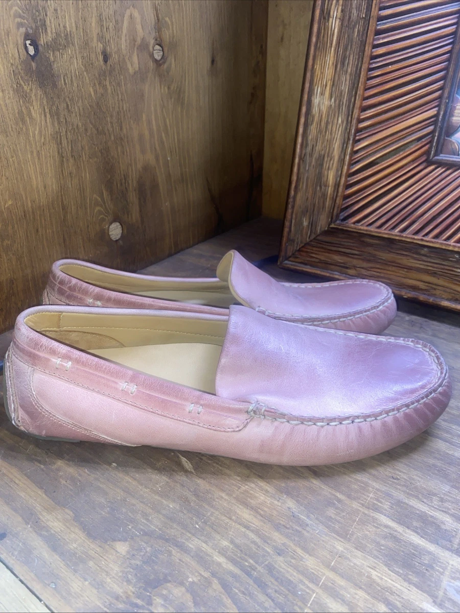 Pink Leather Upper Loafer Casual Shoes for Men for sale | eBay display picture 1