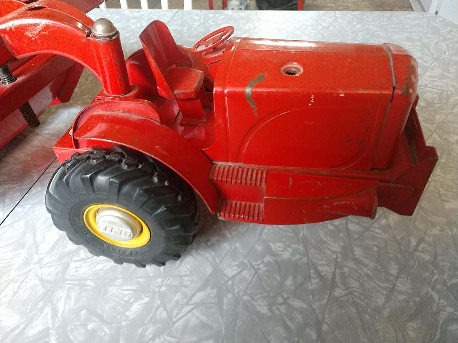 Doepke Heiliner Model Toys Earth Mover Scraper Pressed Steel Toy 1950s