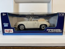 🔥Maisto 1:18 Porsche 356B Cabriolet Special Edition White 1961🔥