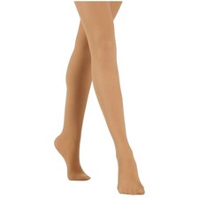 Weissman Adult Footed Tights Caramel Microfiber Size MA Dance Ballet Style: W990