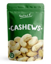 Whole Cashews W320 - Kosher, Raw, Vegan - by Food To Live