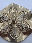 SAC Signed Sarah Coventry Clip On Earrings Gold Tone Sand Dollars Filigree  — photo 8