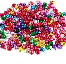 Xindojuz 200 PCS 1/4 Inch Jingle Bell, Colorful Small Bell Mini Bells Bulk...