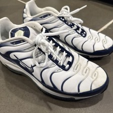 Nike Air Max 97 Plus ‘Silver Shark’ Men Size 8.5 White/Navy/Metallic AH8144-100