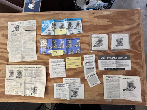O.S Engines Owner's Manuals 25FP 35FP 40FP FS-70 46SF