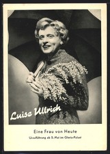 Actress Luise Ullrich with umbrella, postcard 