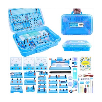 Physics Labs Basic Electricity & Magnetism Experiment Kit, STEM Electromagnet...