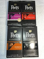 Peet's Coffee Espresso Capsules Variety Pack, 40 Count Single Cup Coffee Pods