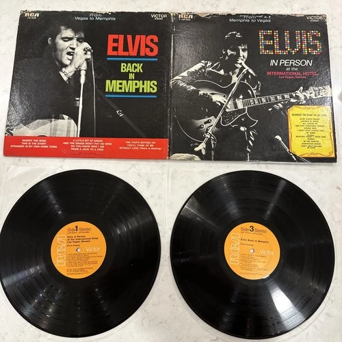 Rare ELVIS PRESLEY In Person & Back in Memphis Hollywood 1st Press 1969 VG+/G+