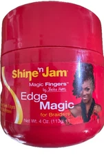 Shine N Jam AMPRO MAGIC FINGERS FOR BRAIDERS EDGE EXTREME HOLD 4 OUNCE
