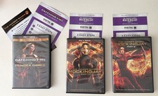 Hunger Games Collection DVD Hunger Games Catching Fire Mockingjay 1 2 Lot Of 4