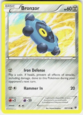 Bronzor 60/124 Common Fates Collide Pokemon Lightly Played