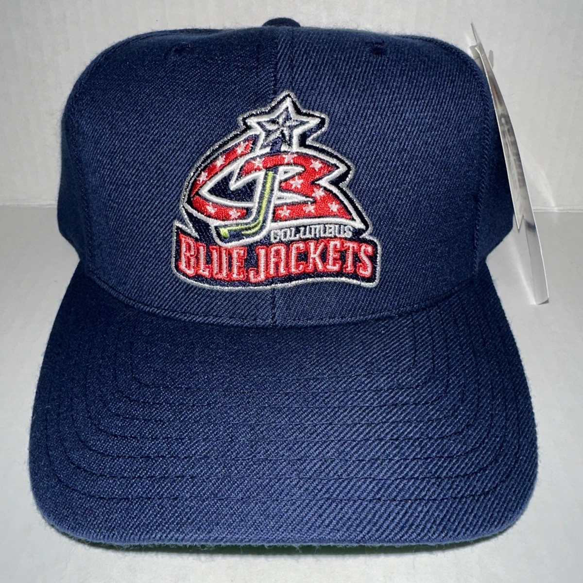 Vintage Columbus Blue Jackets SnapBack Hat/Cap. NHL Official. Mini