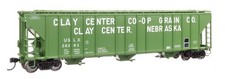 Walthers HO 920-106184 55' Evans Covered Hopper Clay Center Co-Op USLX 26291