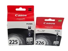 NEW GENUINE Canon PGI-225PGBK  CLI-226BK Black Ink Cartridge