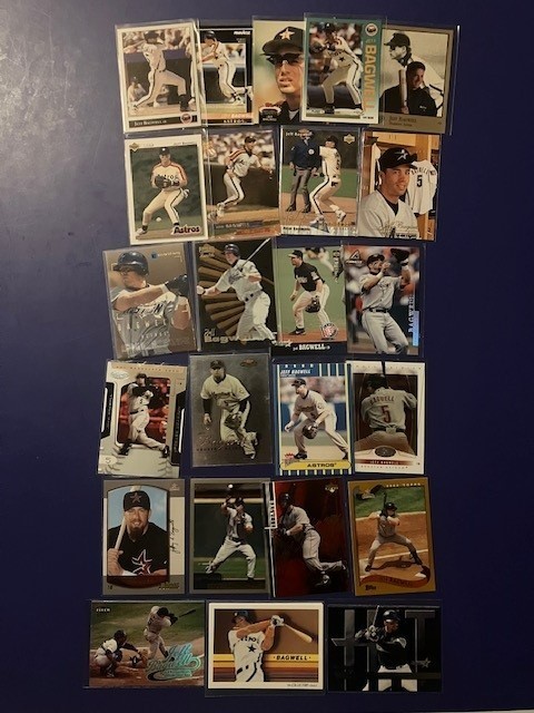Jeff Bagwell Baseball Card Lot--25 Different Cards--Topps/Donruss/Fleer/UD NrMt+