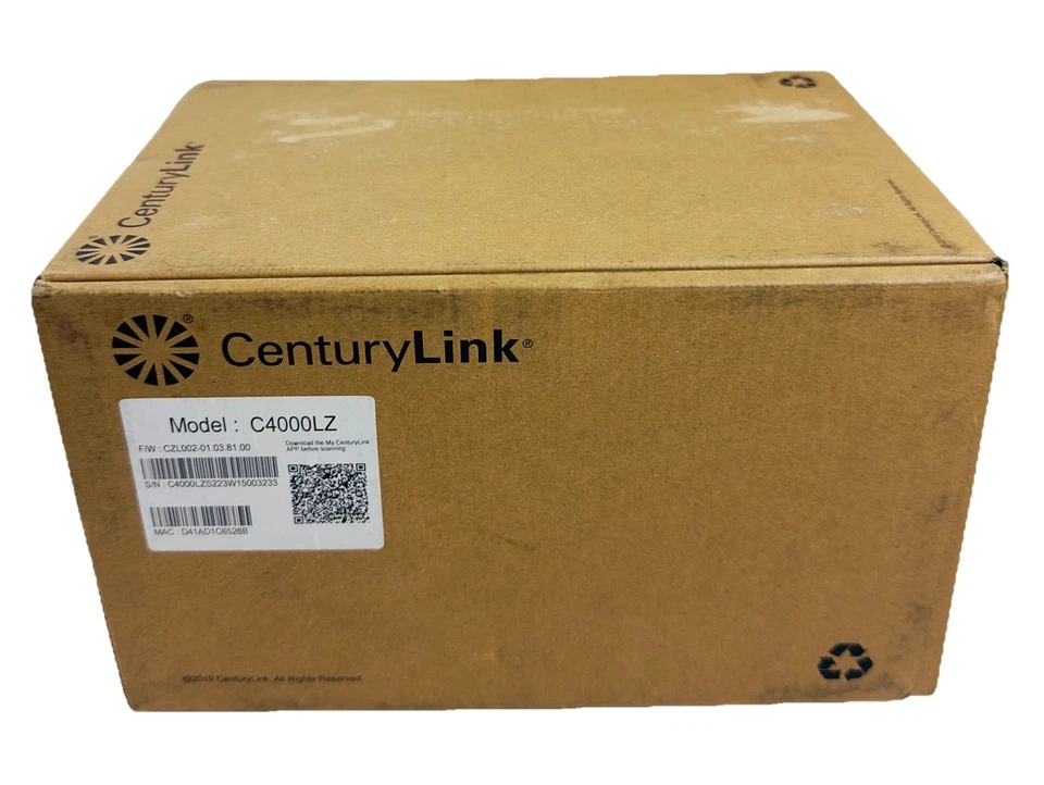 CenturyLink C4000LZ Modem Wi-Fi DSL Router ( New ) Damaged Box, Free Shipping - Image 4 of 4