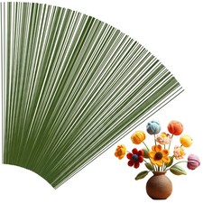 300Pcs 26 Gauge Floral Wire Stems for Crafts Bouquet Stem Wrapping Wreath Making