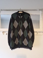Mens Vintage Slazenger Argyle Golf Jumper XL  Excellent Condition