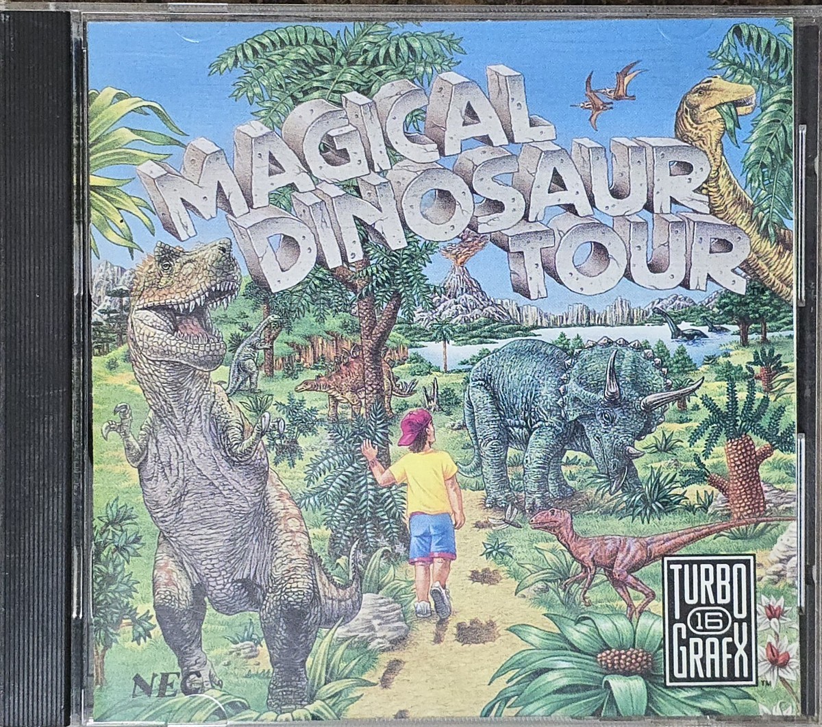 Magical Dinosaur Tour (TurboGrafx-CD, 1990) Authentic & Complete