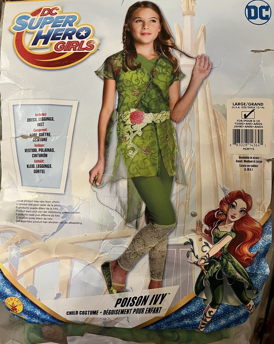 Rubie's DC Superhero Girls Poison Ivy Costume, Large 12-14 Dress