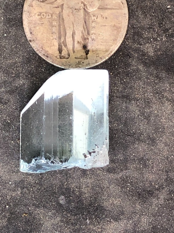 Aquamarine Crystal Natural Terminated IF Facet Grade Pakistan 45+ ct Clean