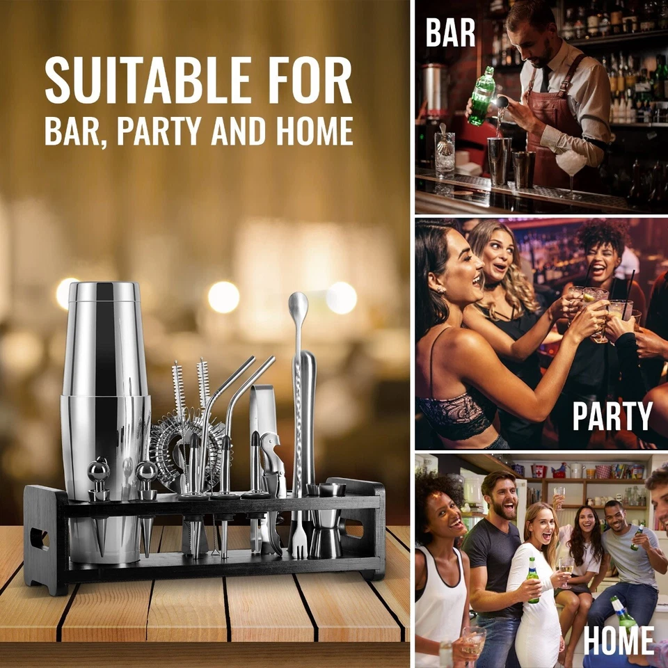 cocktail shaker set bartender kit - Image 2 of 4