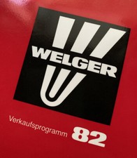WELGER Jahresmappe 1982 / Prospekte Aufsammelpresse Kipper Mähwerk Dungstreuer