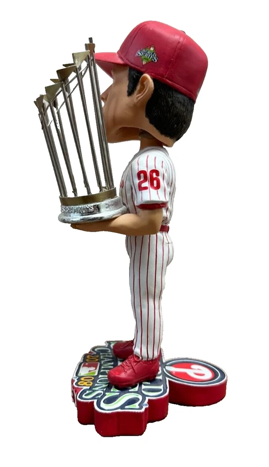 Phillies Chase Utley World Series 2008 Bobblehead + коробка - ограниченный выпуск #705 - Изображение 4 из 4