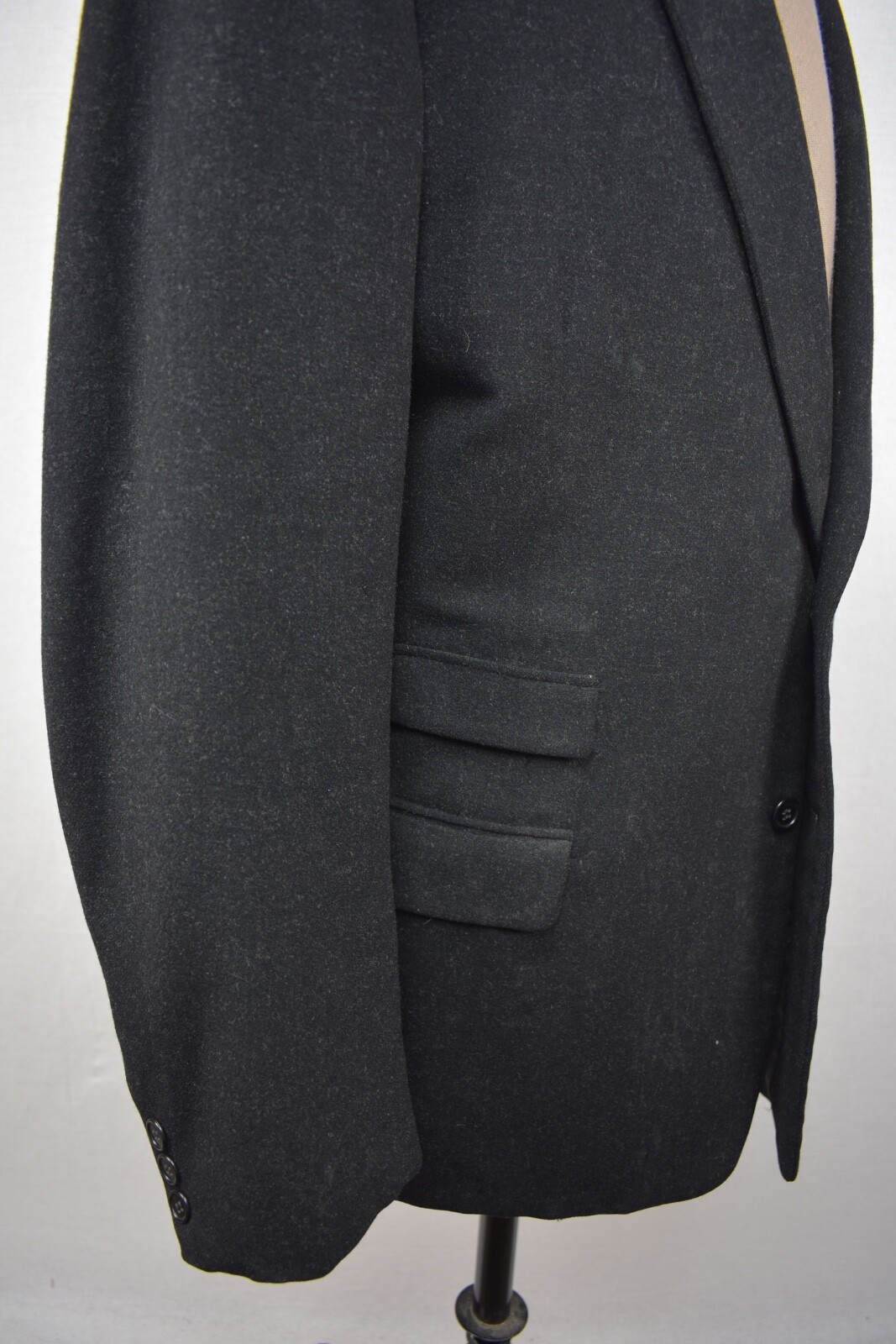 1949-1962 Mayfield Clothes Solid Dark Gray Flanne… - image 6