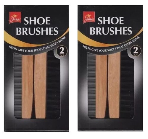 1X OR 2X Jump Shoe Set Of 2 Boot Cleaning Brushes For Leather Shoes - Picture 2 of 2