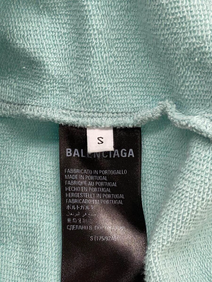 FELPA CON CAPPUCCIO BALENCIAGA BB PARIS ICON S COTONE verde usata