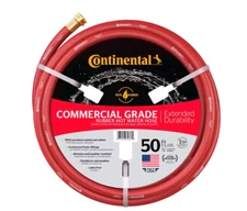 Hot Water Hose Premium Commercial Grade Rubber Red Kink-Free 5/8 in. Dia x 50 ft