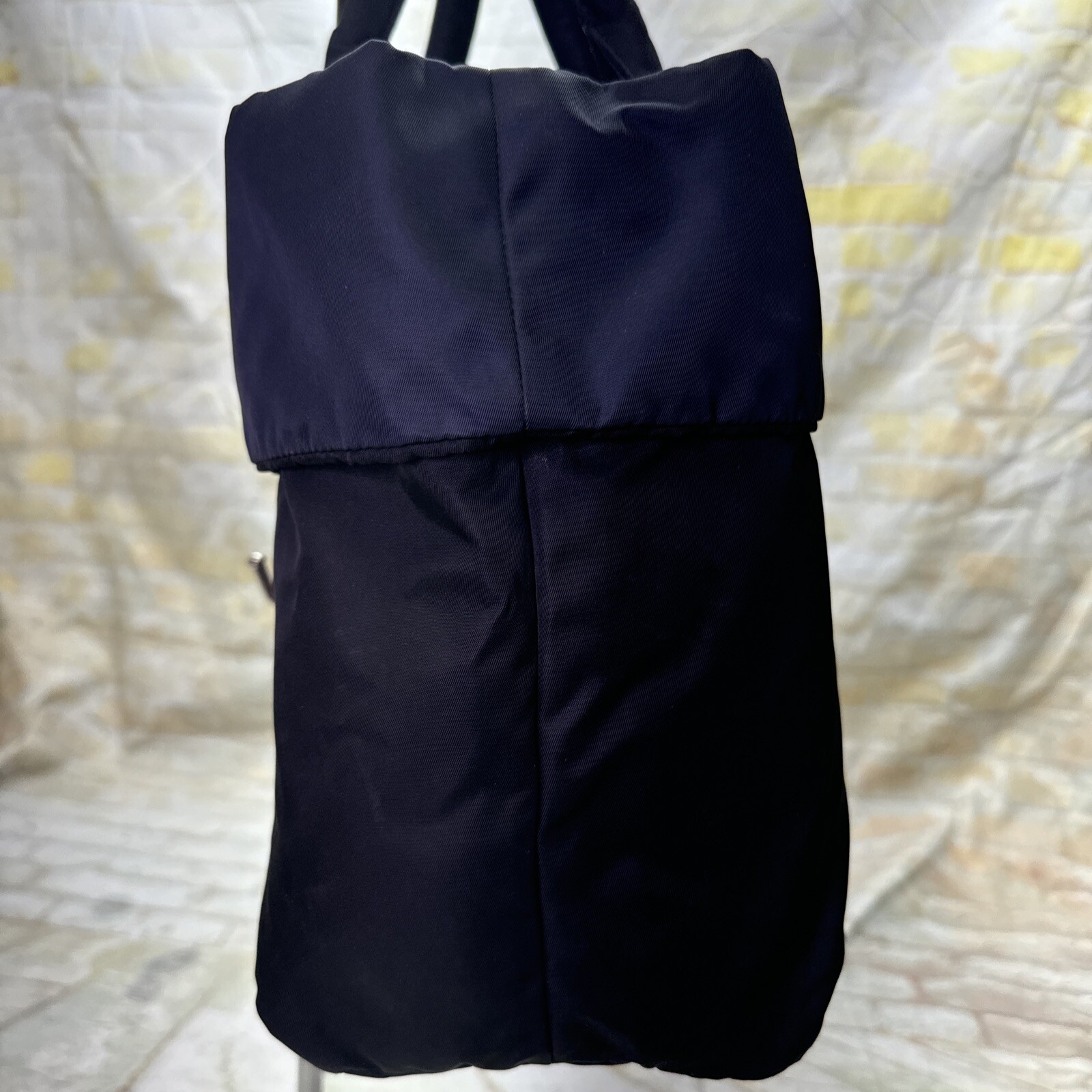 Prada Reversible Triangular Logo Plate Handbag To… - image 6